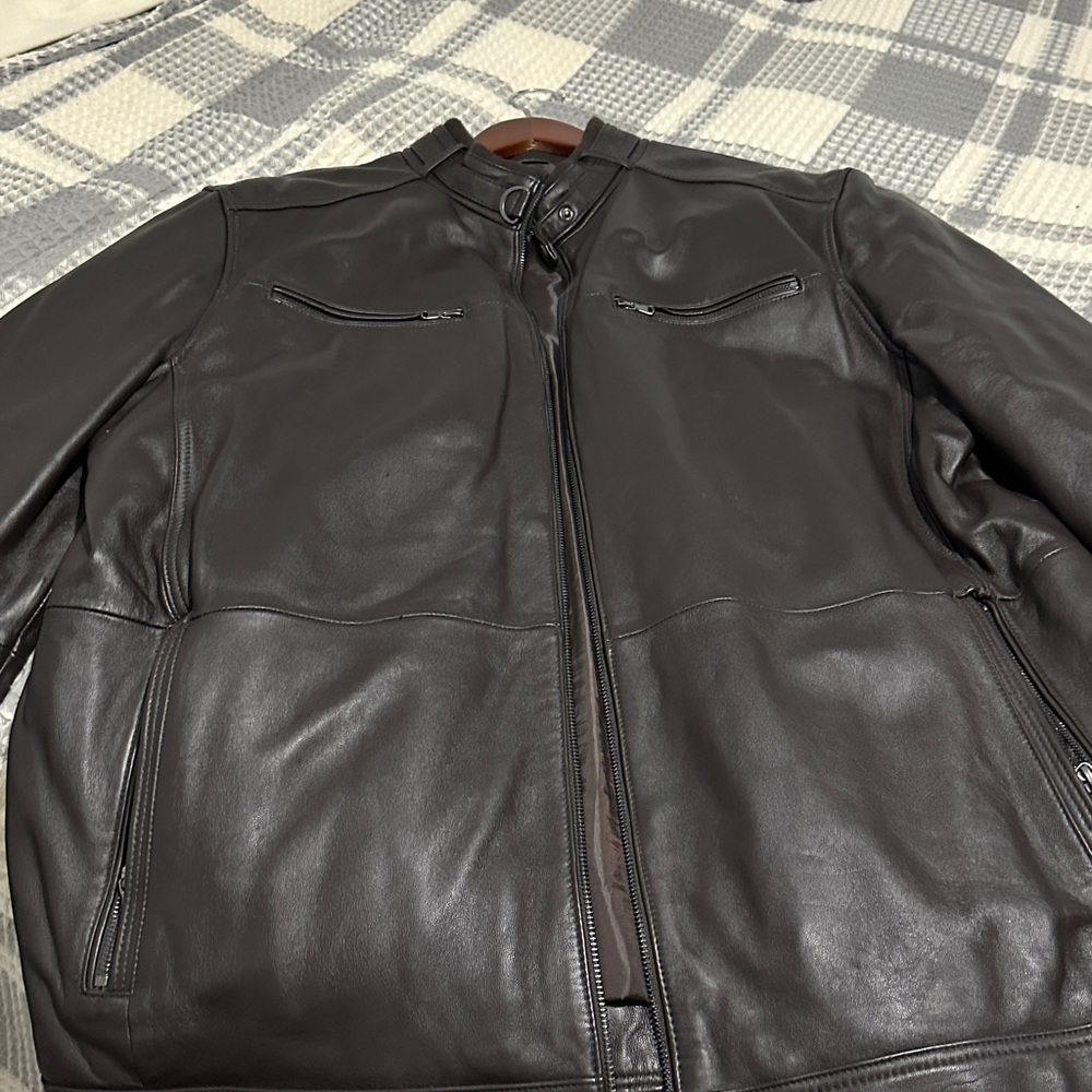 Alfred Dark Brown Leather Jacket